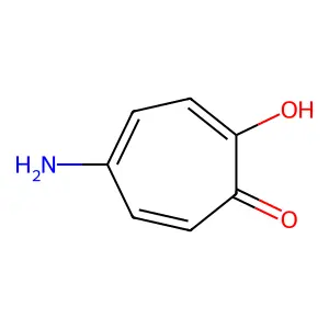 5-Amino-2-hydroxy-2,4,6-cycloheptatrien-1-one structure