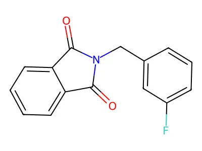2-[(3-Fluorophenyl)methyl]isoindole-1,3-dione structure