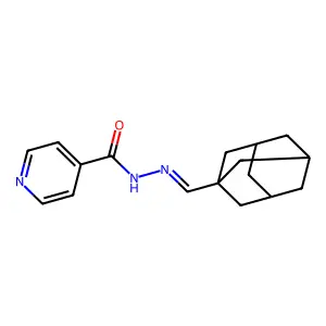 N-(1-adamantylmethylideneamino)pyridine-4-carboxamide structure