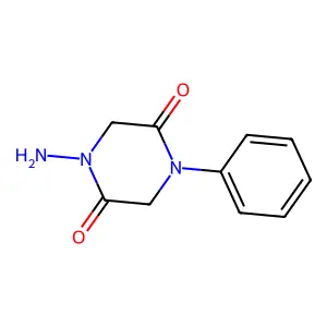 2,5-Piperazinedione, 1-amino-4-phenyl- structure