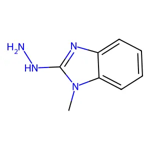 2-hydrazinyl-1-methyl-1H-1,3-benzodiazole structure