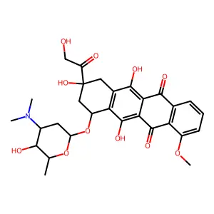 N,N-Dimethyldoxorubicin structure