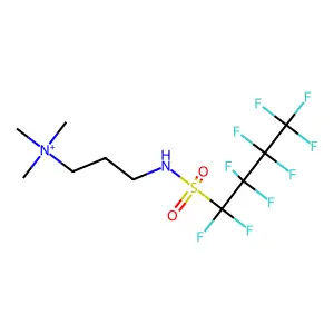 3-(Perfluorobutanesulfonamido)-N,N,N-trimethylpropan-1-aminium structure
