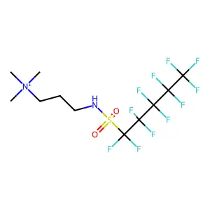 3-(Perfluoropentanesulfonamido)-N,N,N-trimethylpropan-1-aminium structure