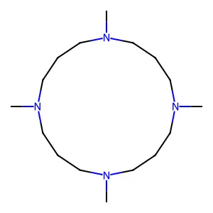 1,5,9,13-Tetramethyl-1,5,9,13-tetraazacyclohexadecane structure