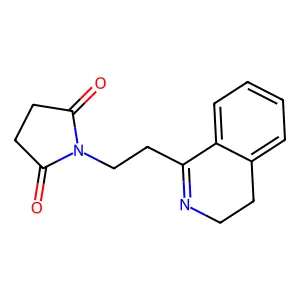 2,5-Pyrrolidinedione, 1-[2-(3,4-dihydro-1-isoquinolinyl)ethyl]- structure