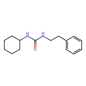 1-Cyclohexyl-3-(2-phenylethyl)urea structure