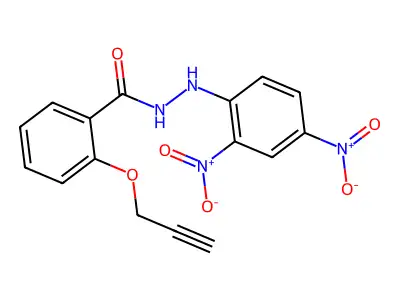 N'-(2,4-dinitrophenyl)-2-prop-2-ynoxybenzohydrazide structure