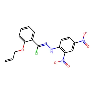 N-(2,4-dinitrophenyl)-2-prop-2-enoxybenzenecarbohydrazonoyl chloride structure