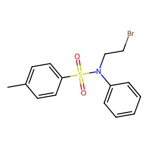 N-(2-bromoethyl)-4-methyl-N-phenylbenzenesulfonamide structure