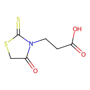 4-氧代-2-硫代噻唑烷-3-丙酸 structure