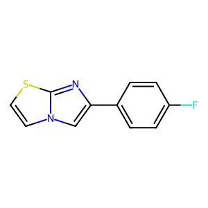 6-(4-Fluorophenyl)imidazo[2,1-b][1,3]thiazole structure