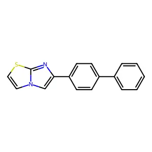 6-(4-Phenylphenyl)imidazo[2,1-b][1,3]thiazole structure