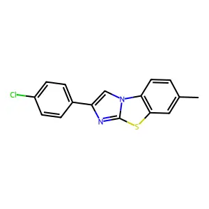 2-(4-Chlorophenyl)-7-methylimidazo[2,1-b]benzothiazole structure