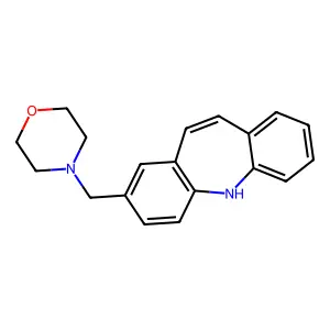 4-(11H-benzo[b][1]benzazepin-3-ylmethyl)morpholine structure