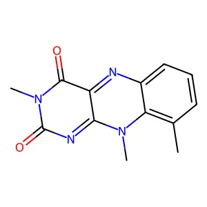 Benzo(g)pteridine-2,4(3H,10H)-dione, 3,9,10-trimethyl- structure