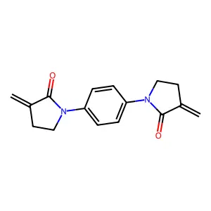 1,1'-(1,4-Phenylene)bis(3-methylidenepyrrolidin-2-one) structure