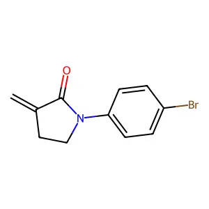 1-(4-Bromophenyl)-3-methylene-2-pyrrolidinone structure