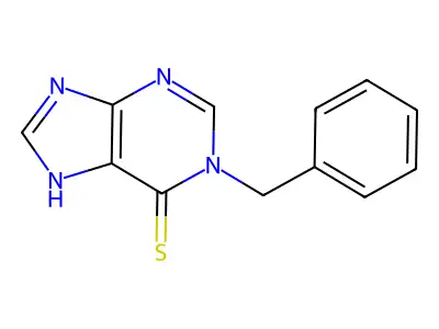 1-benzyl-7H-purine-6-thione structure