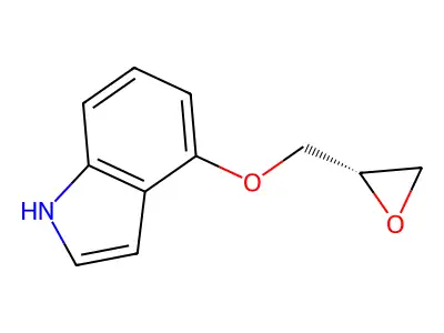 4-(oxiran-2-ylmethoxy)-1H-indole structure