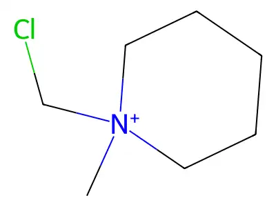 1-(Chloromethyl)-1-methylpiperidinium structure