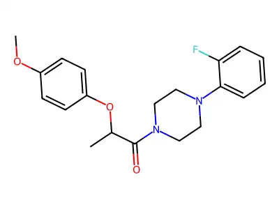 1-[4-(2-Fluorophenyl)piperazin-1-yl]-2-(4-methoxyphenoxy)propan-1-one structure