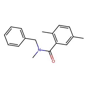 N-benzyl-N,2,5-trimethylbenzamide structure