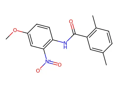 N-(4-methoxy-2-nitrophenyl)-2,5-dimethylbenzamide structure