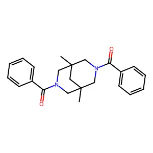 (3-Benzoyl-1,5-dimethyl-3,7-diazabicyclo[3.3.1]nonan-7-yl)-phenylmethanone structure