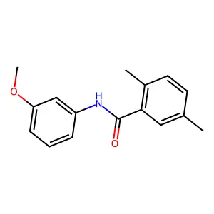 N-(3-methoxyphenyl)-2,5-dimethylbenzamide structure