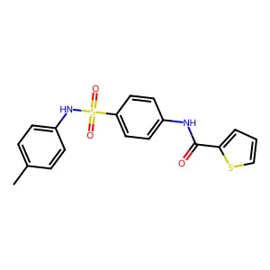 N-[4-[(4-methylphenyl)sulfamoyl]phenyl]thiophene-2-carboxamide structure