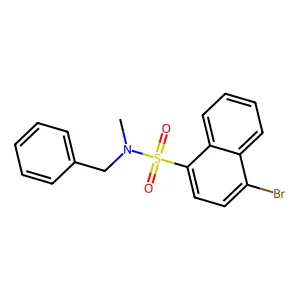N-benzyl-4-bromo-N-methylnaphthalene-1-sulfonamide structure
