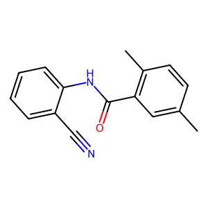 N-(2-cyanophenyl)-2,5-dimethylbenzamide structure