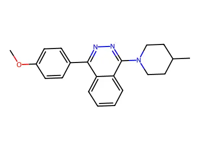 1-(4-Methoxyphenyl)-4-(4-methylpiperidin-1-yl)phthalazine structure
