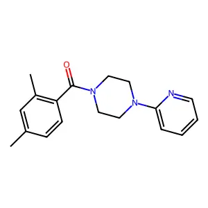 (2,4-Dimethylphenyl)-(4-pyridin-2-ylpiperazin-1-yl)methanone structure