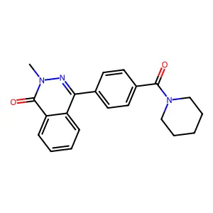 2-Methyl-4-[4-(piperidine-1-carbonyl)phenyl]phthalazin-1-one structure