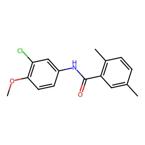 N-(3-氯-4-甲氧基苯基)-2,5-二甲基苯甲酰胺 structure
