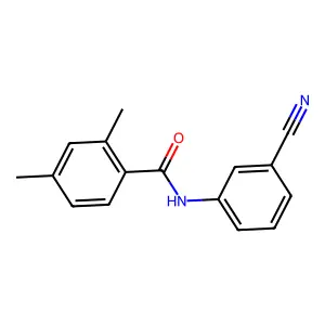 N-(3-cyanophenyl)-2,4-dimethylbenzamide structure