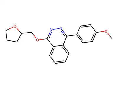 1-(4-Methoxyphenyl)-4-(oxolan-2-ylmethoxy)phthalazine structure