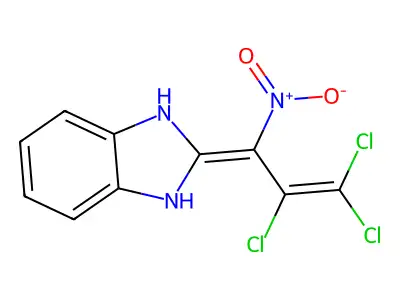 2-(2,3,3-Trichloro-1-nitro-allylidene)-2,3-dihydro-1H-benzoimidazole structure