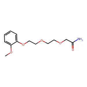 Acetamide, 2-(2-(2-(o-methoxyphenoxy)ethoxy)ethoxy)- structure
