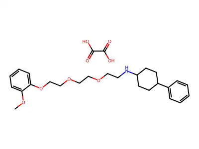 cis-N-(2-(2-(2-(o-Methoxyphenoxy)ethoxy)ethoxy)ethyl)-4-phenylcyclohexylamine oxalate structure