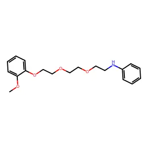 Aniline, N-(2-(2-(2-(o-methoxyphenoxy)ethoxy)ethoxy)ethyl)- structure