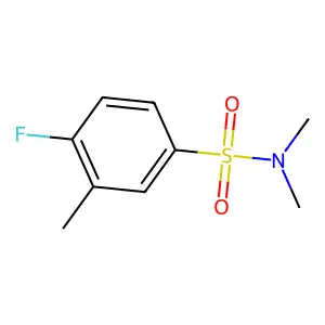 4-氟-N,N,3-三甲基苯-1-磺酰胺 structure