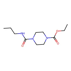 ethyl 4-(N-propylcarbamoyl)piperazinecarboxylate structure