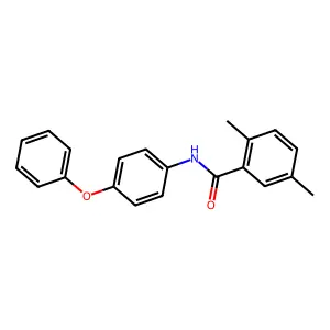 2,5-dimethyl-N-(4-phenoxyphenyl)benzamide structure