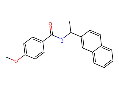4-methoxy-N-(1-naphthalen-2-ylethyl)benzamide structure