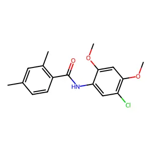N-(5-chloro-2,4-dimethoxyphenyl)-2,4-dimethylbenzamide structure