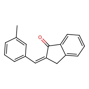 1H-Inden-1-one, 2,3-dihydro-2-[(3-methylphenyl)methylene]- structure