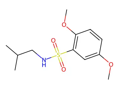 [(2,5-Dimethoxyphenyl)sulfonyl](2-methylpropyl)amine structure